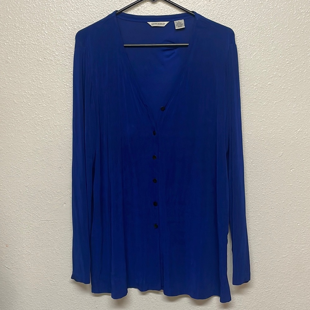Blue cardigan